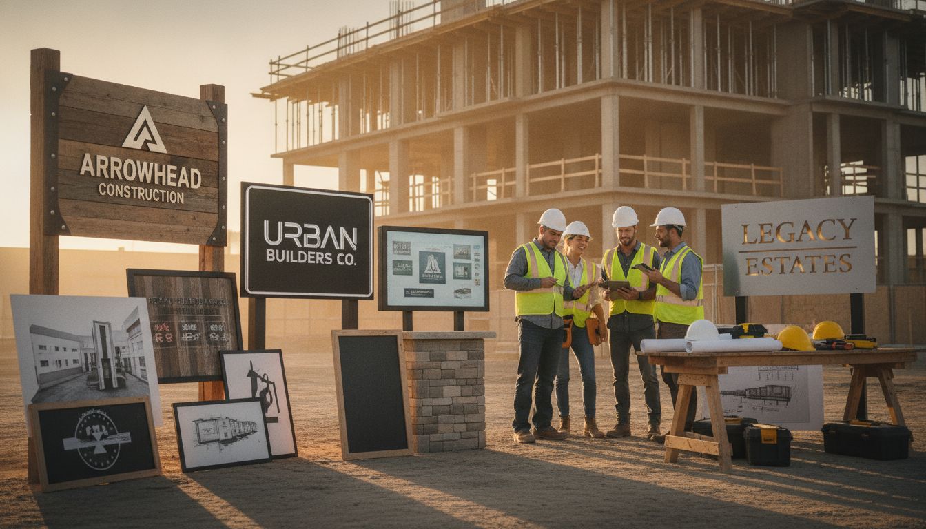custom signage for builders
